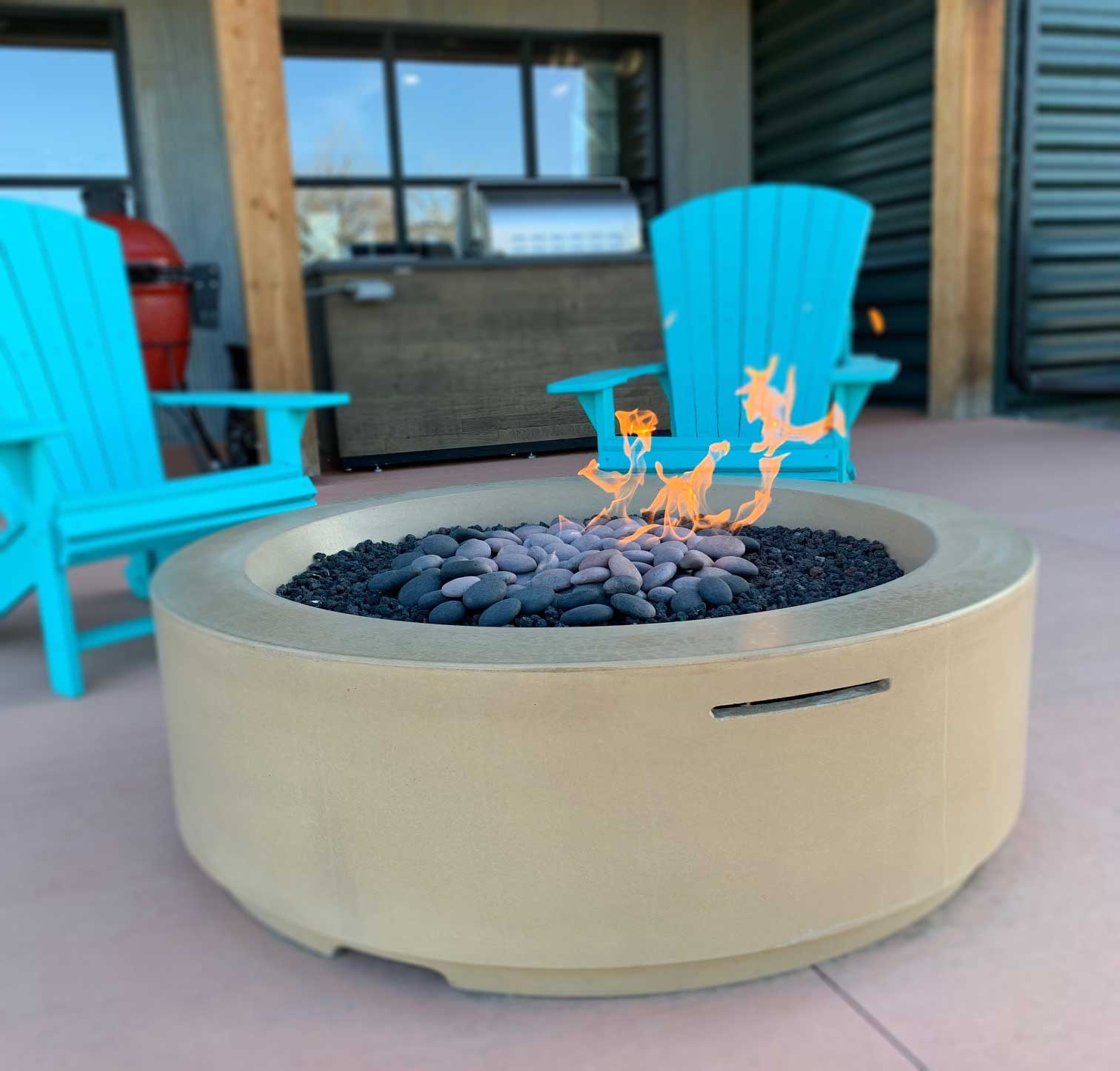 American Fyre Designs Louvre Round Fire, American Fire Pit