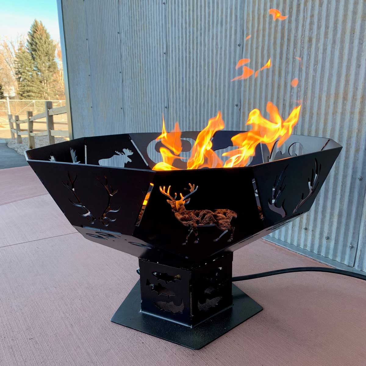 Rubidium Gear Works Fire Pit With, Warmer Fire Pit